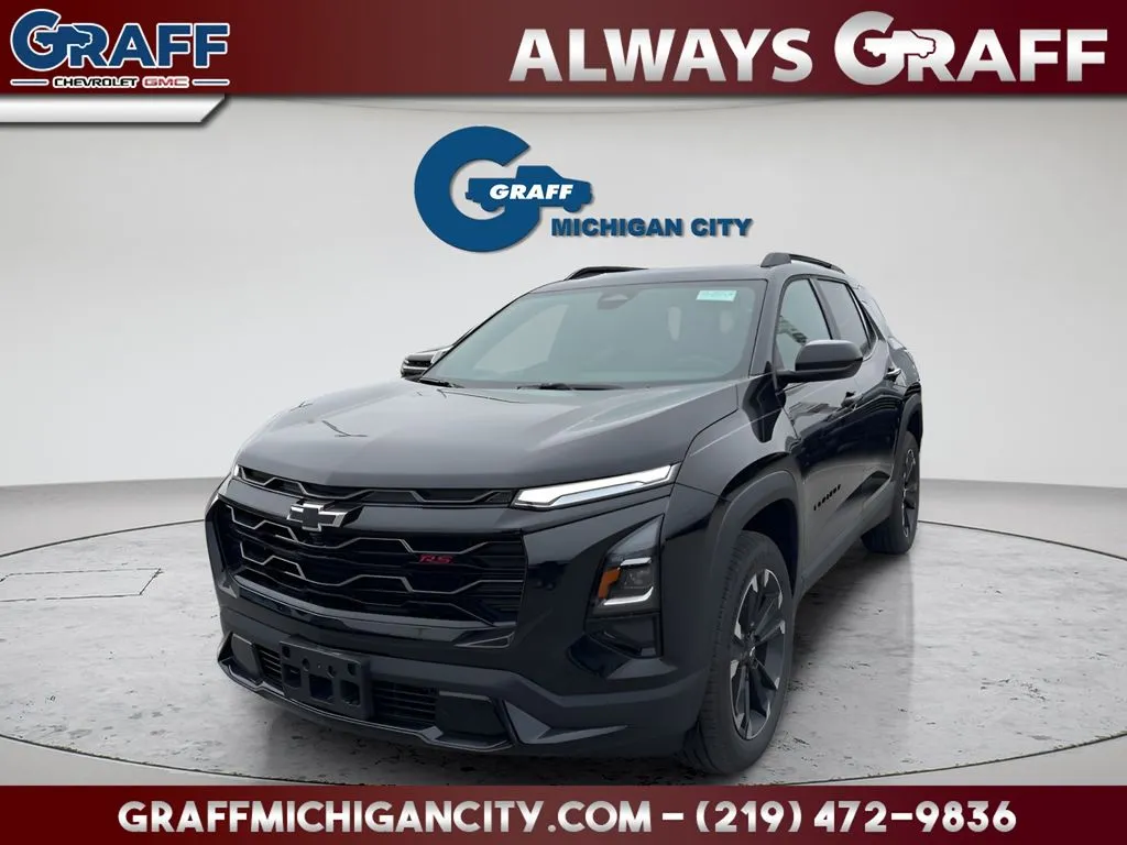 Black 2026 Chevrolet Equinox RS for sale in Michigan City, IN