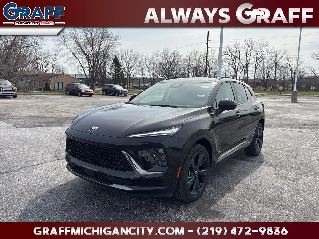 Black 2025 Buick Envision Sport Touring for sale in Michigan City, IN