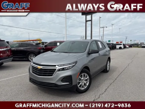 Gray 2024 Chevrolet Equinox LS for sale in Michigan City, IN