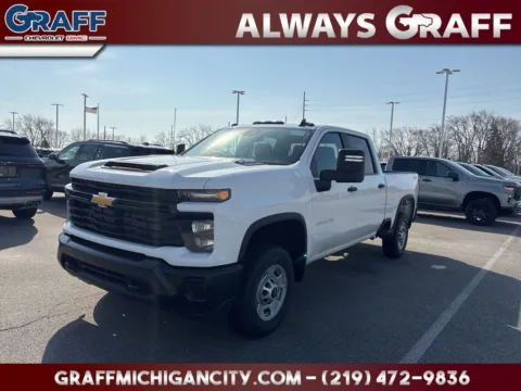 White 2026 Chevrolet Silverado 2500HD Work Truck for sale in Michigan City, IN
