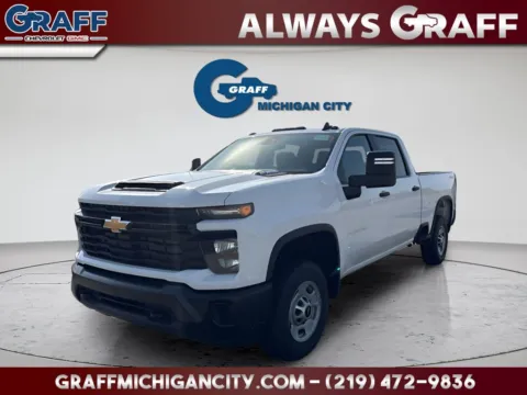 White 2026 Chevrolet Silverado 2500 HD Work Truck for sale in Michigan City, IN