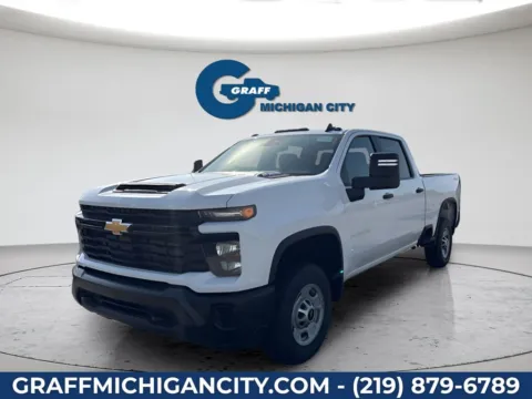 White 2026 Chevrolet Silverado 2500 HD Work Truck for sale in Michigan City, IN