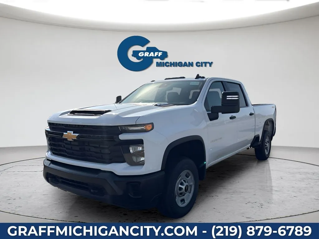 White 2026 Chevrolet Silverado 2500 HD Work Truck for sale in Michigan City, IN