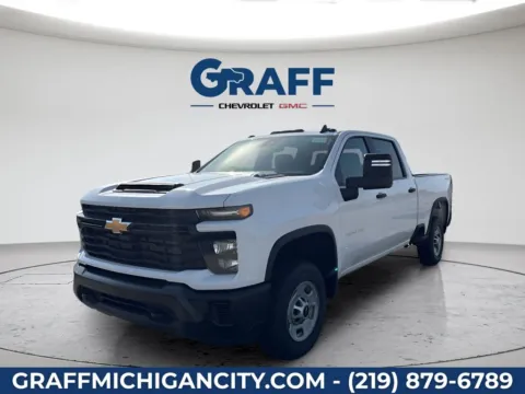 White 2026 Chevrolet Silverado 2500 HD Work Truck for sale in Michigan City, IN