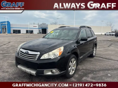 Black 2011 Subaru Outback 3.6R for sale in Michigan City, IN