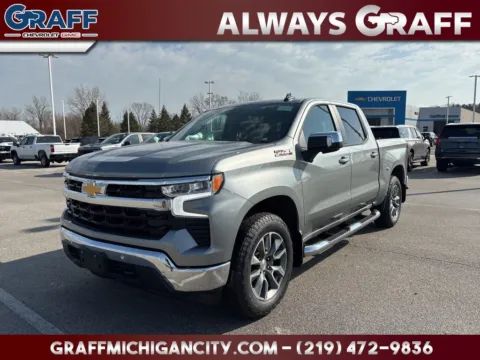 Gray 2026 Chevrolet Silverado 1500 LT for sale in Michigan City, IN