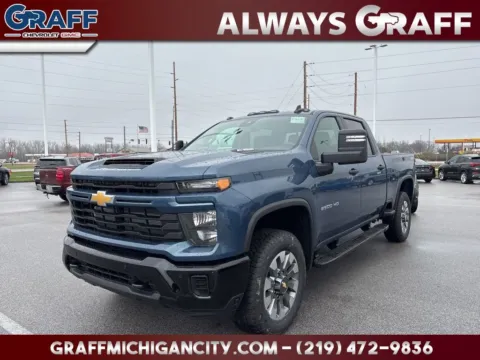 Blue 2026 Chevrolet Silverado 2500HD Custom for sale in Michigan City, IN