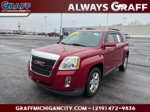 Red 2015 GMC Terrain SLE-2 for sale in Michigan City, IN