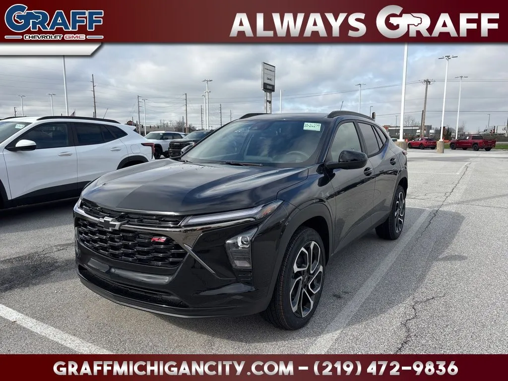 Black 2026 Chevrolet Trax 2RS for sale in Michigan City, IN