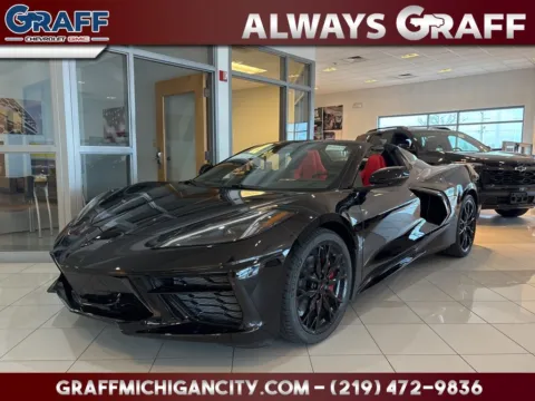 Black 2026 Chevrolet Corvette Stingray for sale in Michigan City, IN