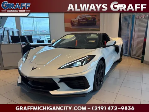 White 2026 Chevrolet Corvette Stingray for sale in Michigan City, IN
