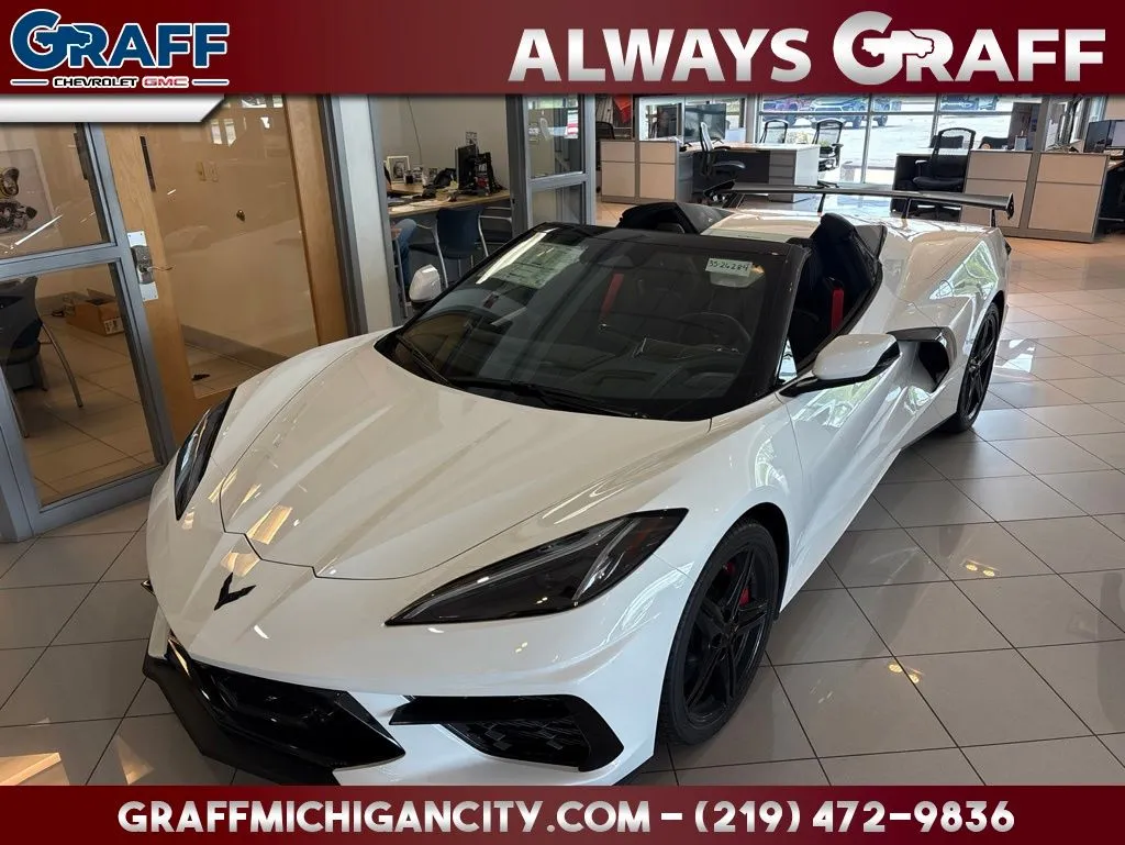 White 2026 Chevrolet Corvette Stingray for sale in Michigan City, IN