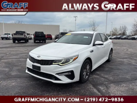 White 2020 Kia Optima LX for sale in Michigan City, IN