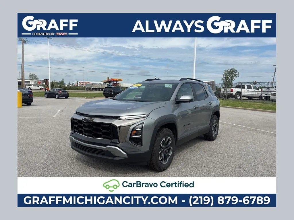 Gray 2025 Chevrolet Equinox ACTIV for sale in Michigan City, IN