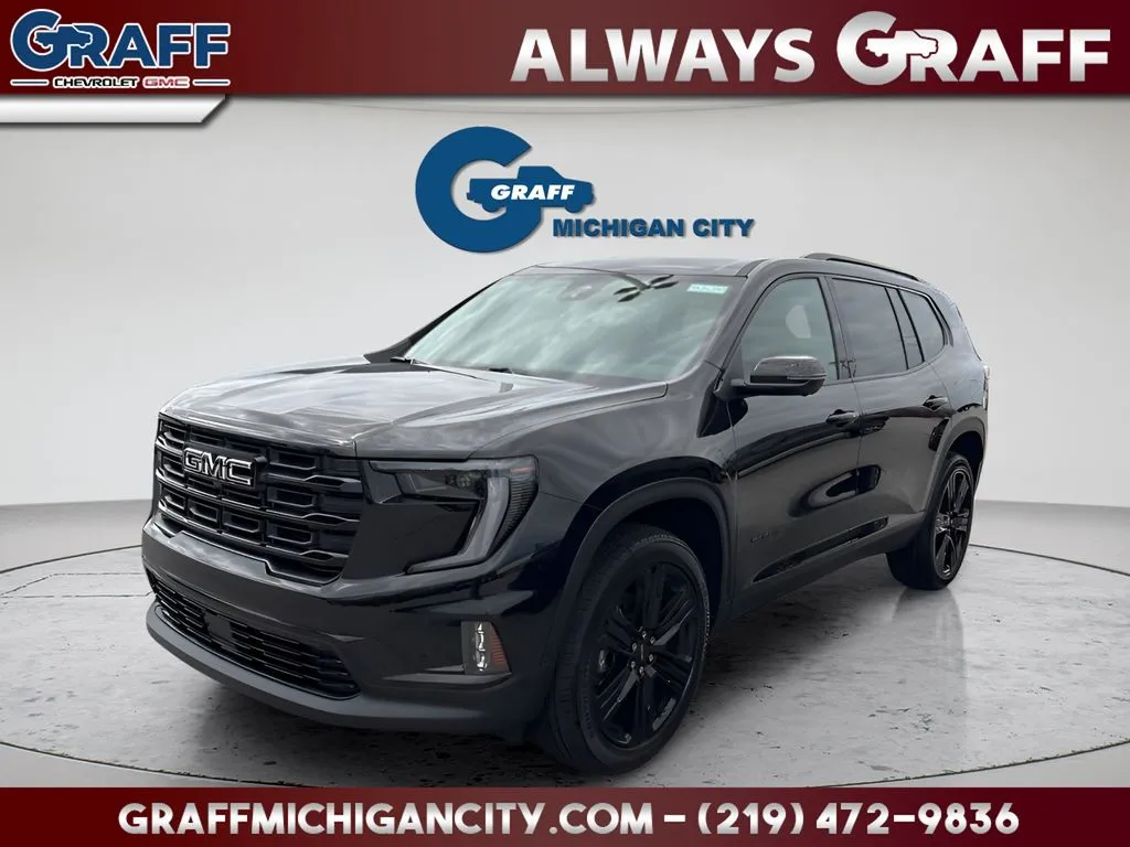 Black 2026 GMC Acadia Elevation for sale in Michigan City, IN