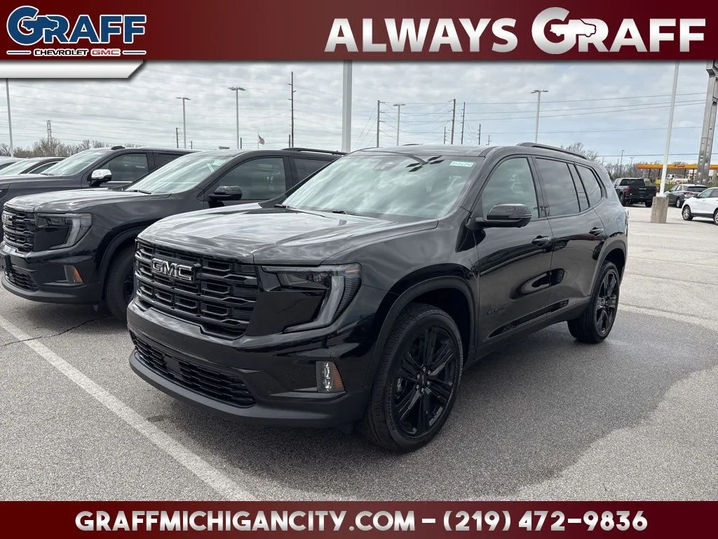 Black 2026 GMC Acadia Elevation for sale in Michigan City, IN