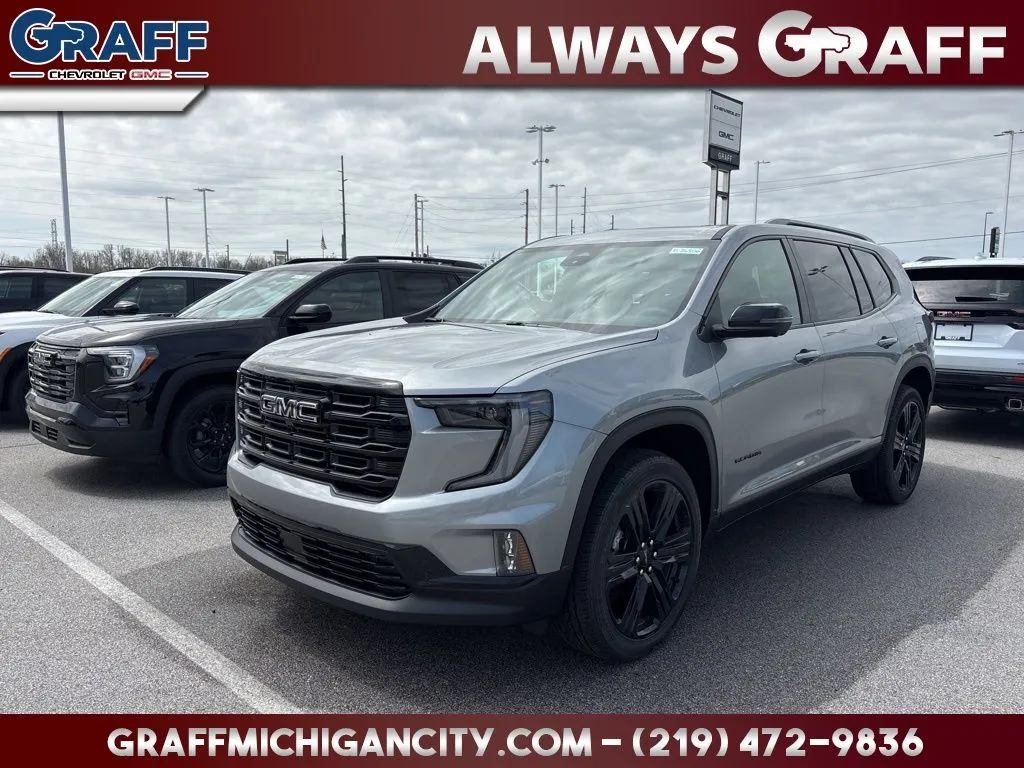 Gray 2026 GMC Acadia Elevation for sale in Michigan City, IN