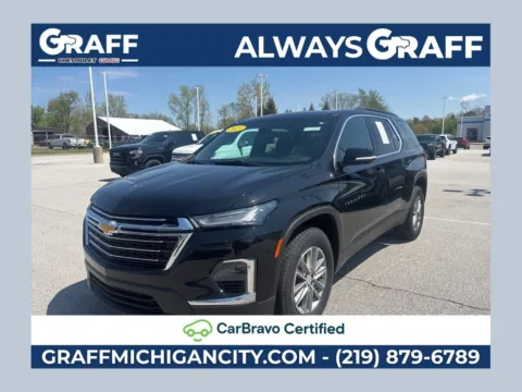 Black 2023 Chevrolet Traverse LT for sale in Michigan City, IN