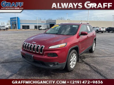 Red 2016 Jeep Cherokee Latitude for sale in Michigan City, IN