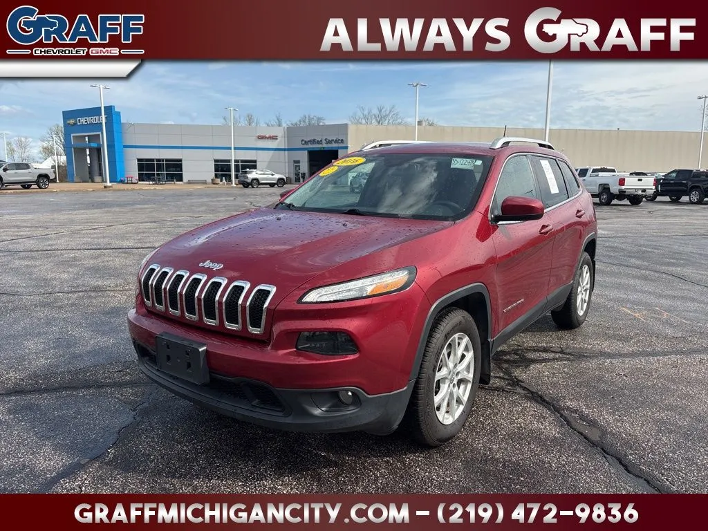 Red 2016 Jeep Cherokee Latitude for sale in Michigan City, IN