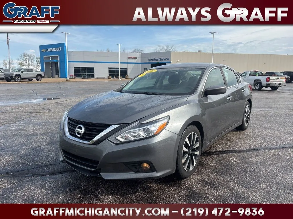 Gray 2018 Nissan Altima 2.5 SV for sale in Michigan City, IN