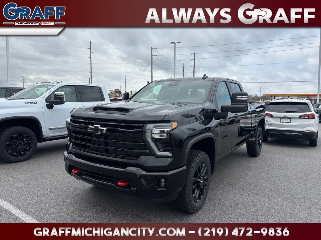 Black 2026 Chevrolet Silverado 2500HD LT for sale in Michigan City, IN