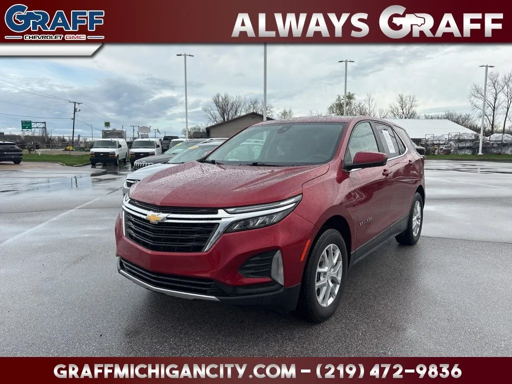Red 2023 Chevrolet Equinox LT for sale in Michigan City, IN
