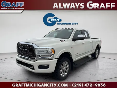White 2020 Ram 3500 Limited for sale in Michigan City, IN