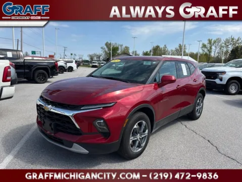 Red 2025 Chevrolet Blazer LT for sale in Michigan City, IN