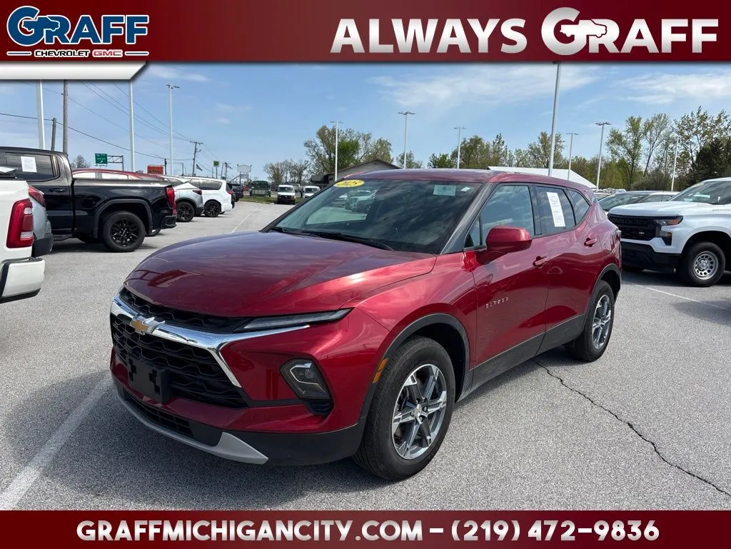 Red 2025 Chevrolet Blazer LT for sale in Michigan City, IN