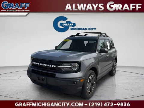 Gray 2022 Ford Bronco Sport Outer Banks for sale in Michigan City, IN