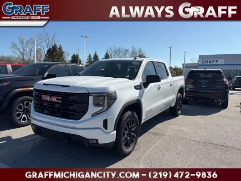 White 2026 GMC Sierra 1500 Elevation for sale in Michigan City, IN