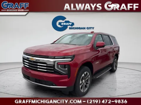 Red 2026 Chevrolet Tahoe LT for sale in Michigan City, IN