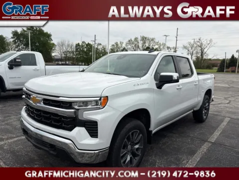 White 2026 Chevrolet Silverado 1500 LT for sale in Michigan City, IN