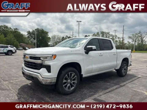 White 2026 Chevrolet Silverado 1500 LT for sale in Michigan City, IN
