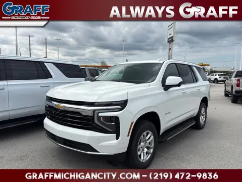 White 2026 Chevrolet Tahoe LS for sale in Michigan City, IN