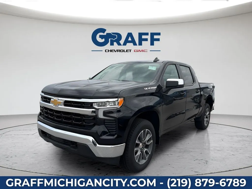 Black 2026 Chevrolet Silverado 1500 LT for sale in Michigan City, IN