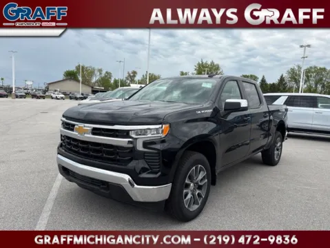 Black 2026 Chevrolet Silverado 1500 LT for sale in Michigan City, IN