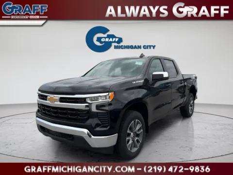 Black 2026 Chevrolet Silverado 1500 LT for sale in Michigan City, IN