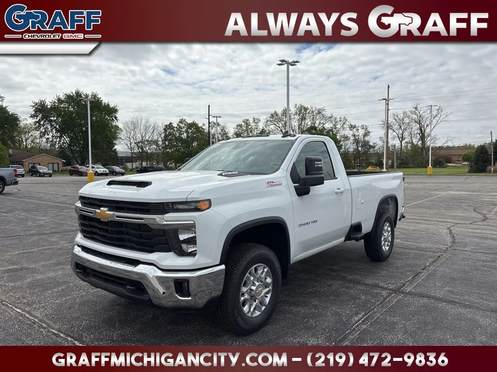 White 2026 Chevrolet Silverado 3500HD LT for sale in Michigan City, IN