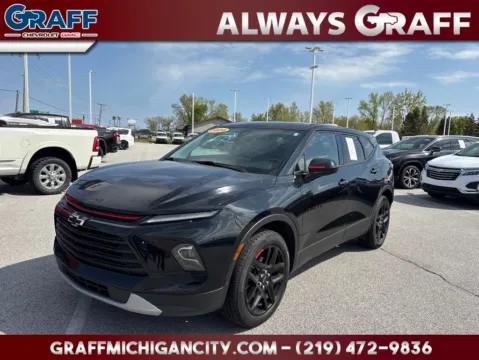 Black 2024 Chevrolet Blazer LT for sale in Michigan City, IN