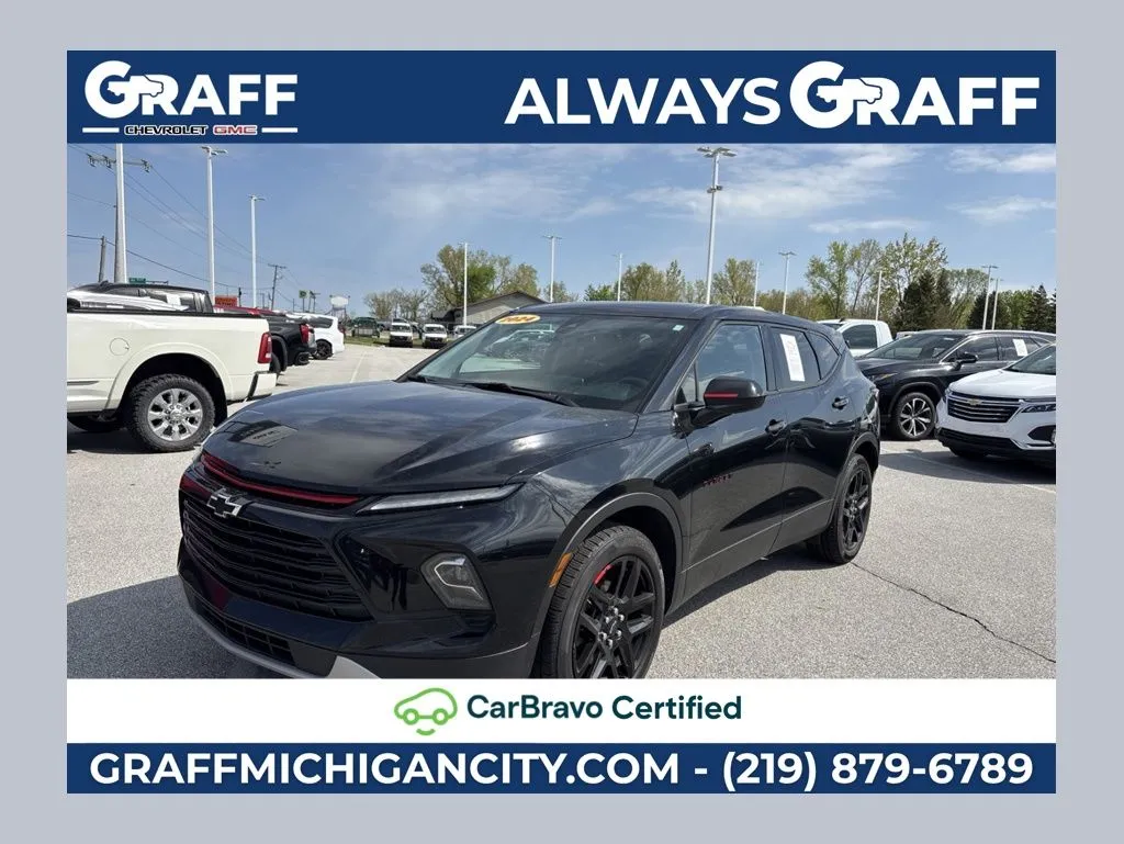 Black 2024 Chevrolet Blazer LT for sale in Michigan City, IN