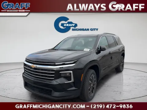 Black 2026 Chevrolet Traverse LT for sale in Michigan City, IN