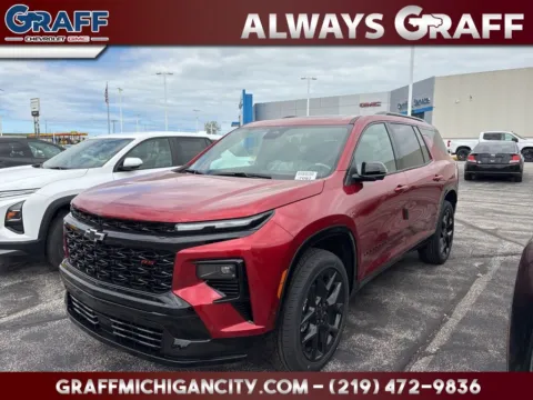 Red 2026 Chevrolet Traverse RS for sale in Michigan City, IN