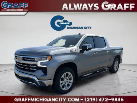 Gray 2024 Chevrolet Silverado 1500 LTZ for sale in Michigan City, IN