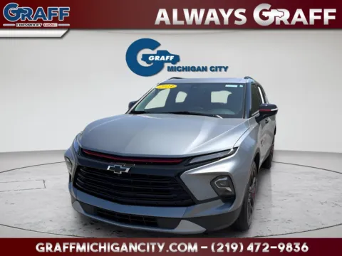 Gray 2023 Chevrolet Blazer LT for sale in Michigan City, IN