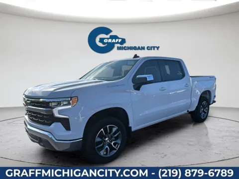 White 2026 Chevrolet Silverado 1500 LT for sale in Michigan City, IN
