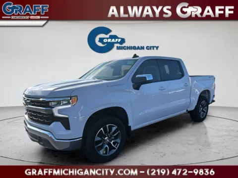 White 2026 Chevrolet Silverado 1500 LT for sale in Michigan City, IN