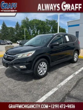 Black 2016 Honda CR-V EX-L for sale in Michigan City, IN