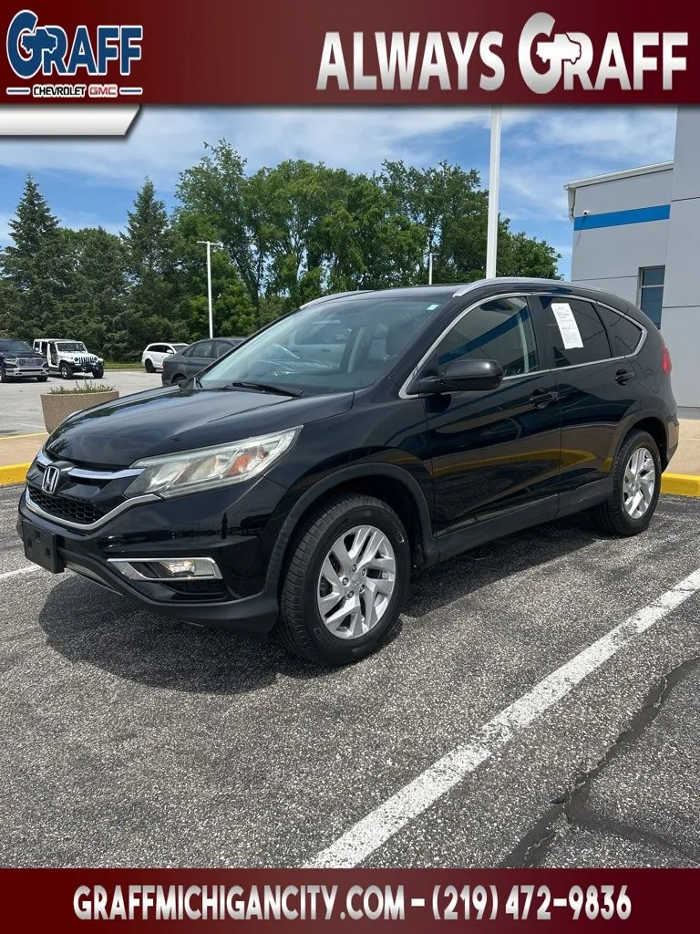 Black 2016 Honda CR-V EX-L for sale in Michigan City, IN